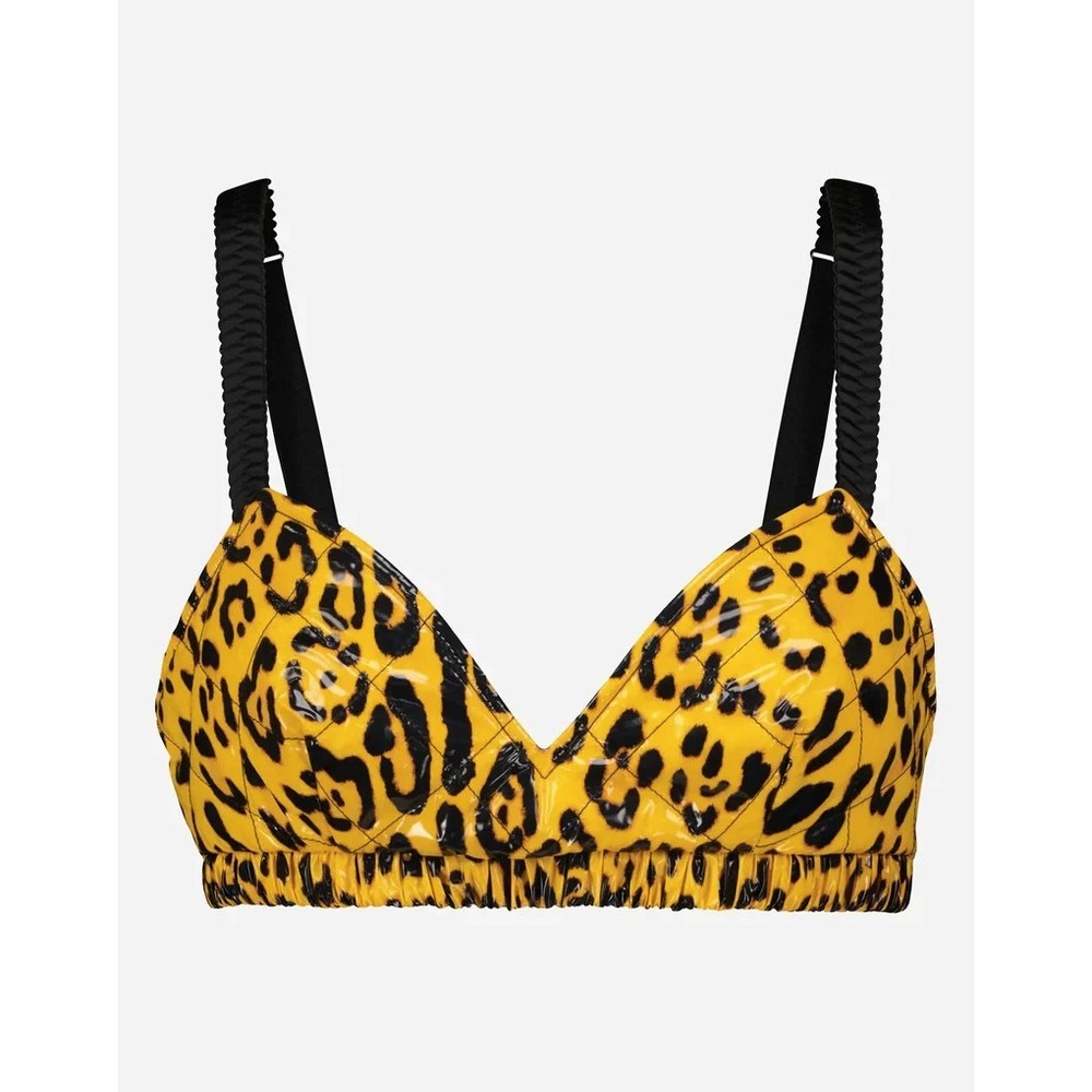 Women's Dolce & Gabbana Sexy Leopard Print Crop Top Bralette New w/ Tags $600+! - Picture 1 of 9